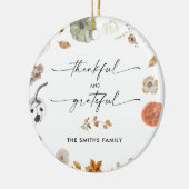 Rustic Pumpkins Thanksgiving Dinner Ornament  (Links)