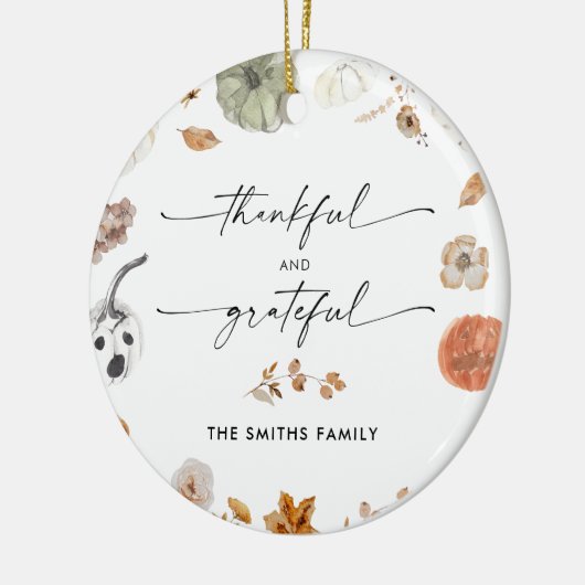 Rustic Pumpkins Thanksgiving Dinner Ornament  (Links)