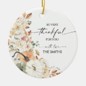 Rustic Pumpkins Thanksgiving Dinner Ornament (Voorkant)