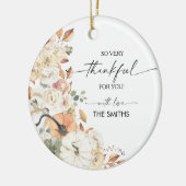 Rustic Pumpkins Thanksgiving Dinner Ornament (Links)