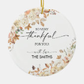 Rustic Pumpkins Thanksgiving Dinner Ornament  (Voorkant)