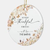 Rustic Pumpkins Thanksgiving Dinner Ornament  (Links)