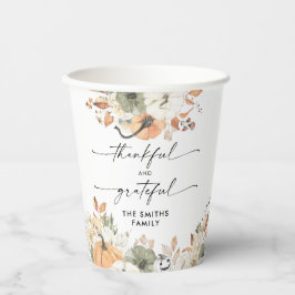Rustic Pumpkins Thanksgiving Dinner Paper cup Papieren Bekers