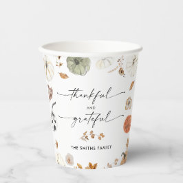 Rustic Pumpkins Thanksgiving Dinner Paper cup Papieren Bekers