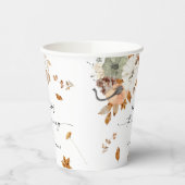 Rustic Pumpkins Thanksgiving Dinner Paper cup Papieren Bekers (Links)