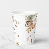 Rustic Pumpkins Thanksgiving Dinner Paper cup Papieren Bekers (Rechts)