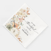 Rustic Pumpkins Thanksgiving Dinner Paper Napkin Servet (Hoek)