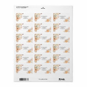 Rustic Pumpkins Thanksgiving Return Address Label (Full Sheet)