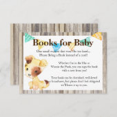 Rustic Puppy Books voor Baby Informatiekaartje (Voorkant / Achterkant)