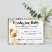 Rustic Puppy Books voor Baby Informatiekaartje (Staand voorkant)