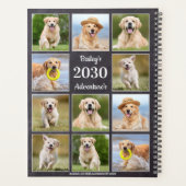 Rustic Puppy Dog Pet Journal Photo Collage Planner (Achterkant)