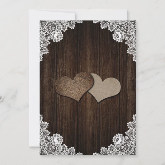 Rustic Purple Blue Hydrangea Rustic Wood Wedding Save The Date (Achterkant)