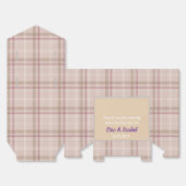 Rustic purple checkered favor boxes  bedankdoosjes (Ongevouwen)