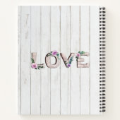 Rustic Purple Flowers Recipe Book for Grandmoeder Notitieboek (Achterkant)