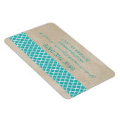 Rustic Quatrefoil sparen de Magnet van de Datum, B Magneet (Rechterzijde)