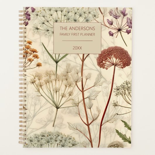 Rustic Queen Anne's Lace Planner (Voorkant)