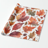 Rustic Radiance Patroonontwerp Cadeaupapier (Uitgerold)