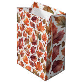 Rustic Radiance Patroonontwerp Medium Cadeauzakje (Achterkant Gekanteld)