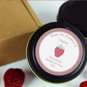 Rustic Raspberry Jam Label Sticker