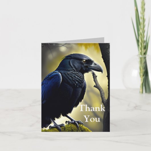 Rustic Raven - Natuur Guardian Bedankkaart (Voorkant)
