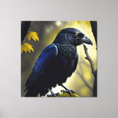 Rustic Raven - Natuur Guardian Canvas Afdruk (Voorkant)