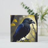Rustic Raven - Natuur Guardian Kaart (Staand voorkant)