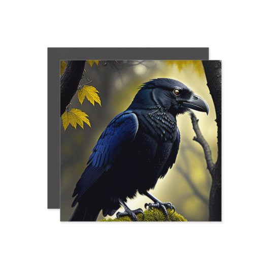 Rustic Raven - Natuur Guardian Kaart (Voorkant / Achterkant in situ)