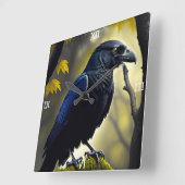 Rustic Raven - Natuur Guardian Vierkante Klok (Hoek)