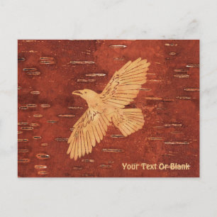 Rustic Raven op binnenste boog Briefkaart