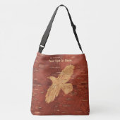 Rustic Raven op binnenste boog Crossbody Tas (Achterkant)