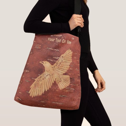 Rustic Raven op binnenste boog Crossbody Tas (Dichtbij)