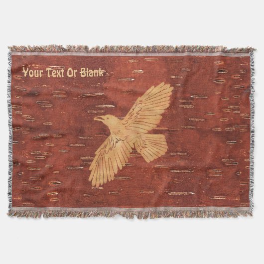 Rustic Raven op binnenste boog Deken (Voorkant)
