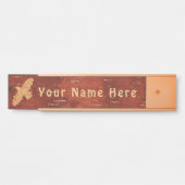 Rustic Raven op binnenste boog Deurbordje (Voorkant)