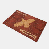 Rustic Raven op binnenste boog Deurmat (Schuin)