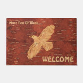 Rustic Raven op binnenste boog Deurmat (Voorkant)