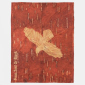 Rustic Raven op binnenste boog Fleece Deken (Voorkant)