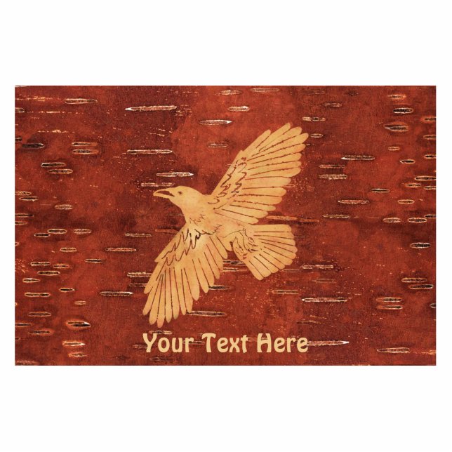 Rustic Raven op binnenste boog Fotobeeldje Magneet (Voorkant)