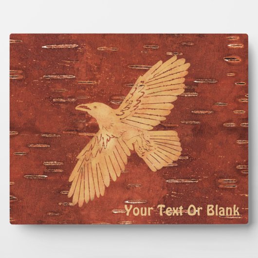 Rustic Raven op binnenste boog Fotoplaat (Voorkant)