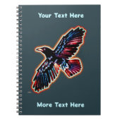 Rustic Raven op binnenste boog Notitieboek (Voorkant)