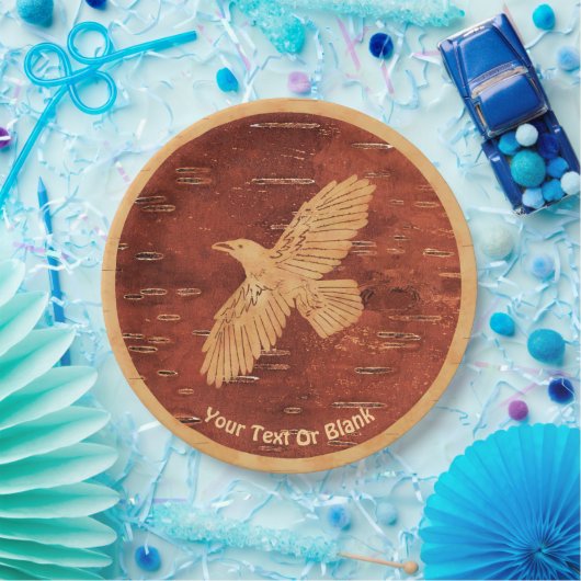 Rustic Raven op binnenste boog Papieren Bordje (Feest)