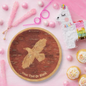 Rustic Raven op binnenste boog Papieren Bordje (Feest)