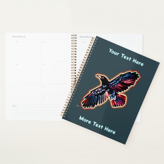 Rustic Raven op binnenste boog Planner (Display)