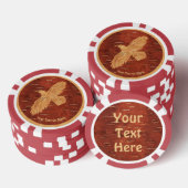 Rustic Raven op binnenste boog Poker Chips (Opstapeling)
