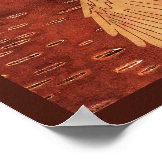 Rustic Raven op binnenste boog Poster (Hoek)