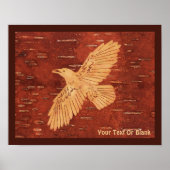 Rustic Raven op binnenste boog Poster (Voorkant)