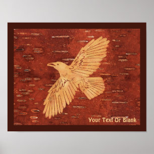 Rustic Raven op binnenste boog Poster