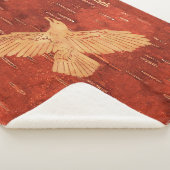 Rustic Raven op binnenste boog Sherpa Deken (3/4)