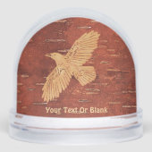 Rustic Raven op binnenste boog Sneeuwbol (Voorkant)