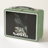 Rustic Raven Personalized Metal Lunch Box (Voorkant)