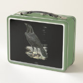 Rustic Raven Personalized Metal Lunch Box (Achterkant)